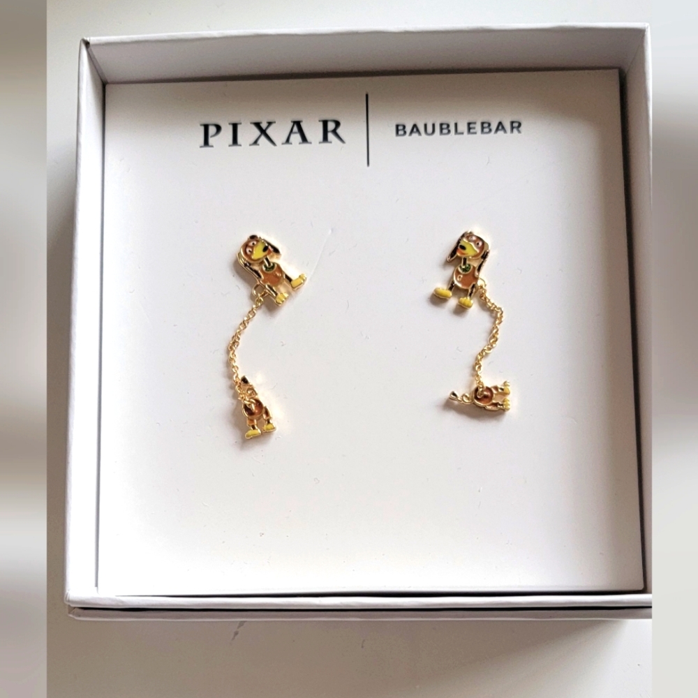 Baublebar Slinky Dog double pierced earrings